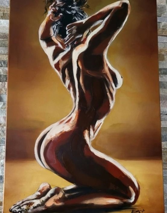 ArteDiAlina.com painting: Shiver down my spine
